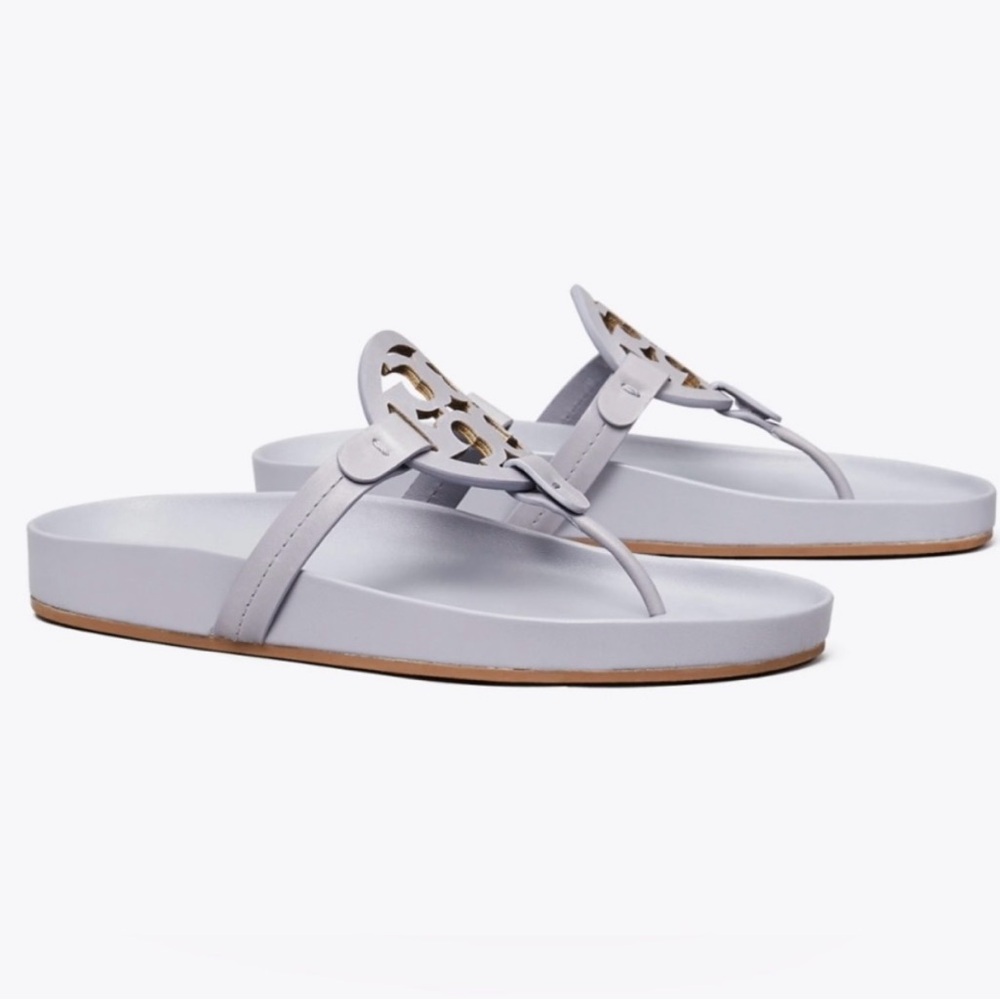 Tory Burch light Blue Cloud Miller Sandals